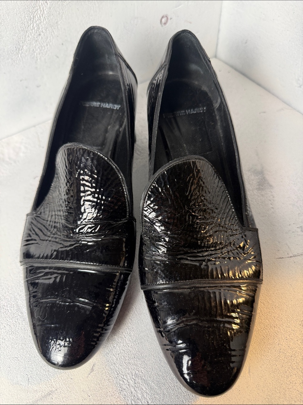 Pierre Hardy Black Patent Leather heels/shoes